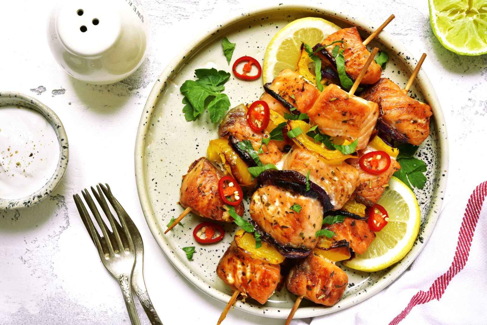 THE IDEAL RECIPE FOR A QUICK PROTEIN FIX SALMON KEBABS Ideal Magazine