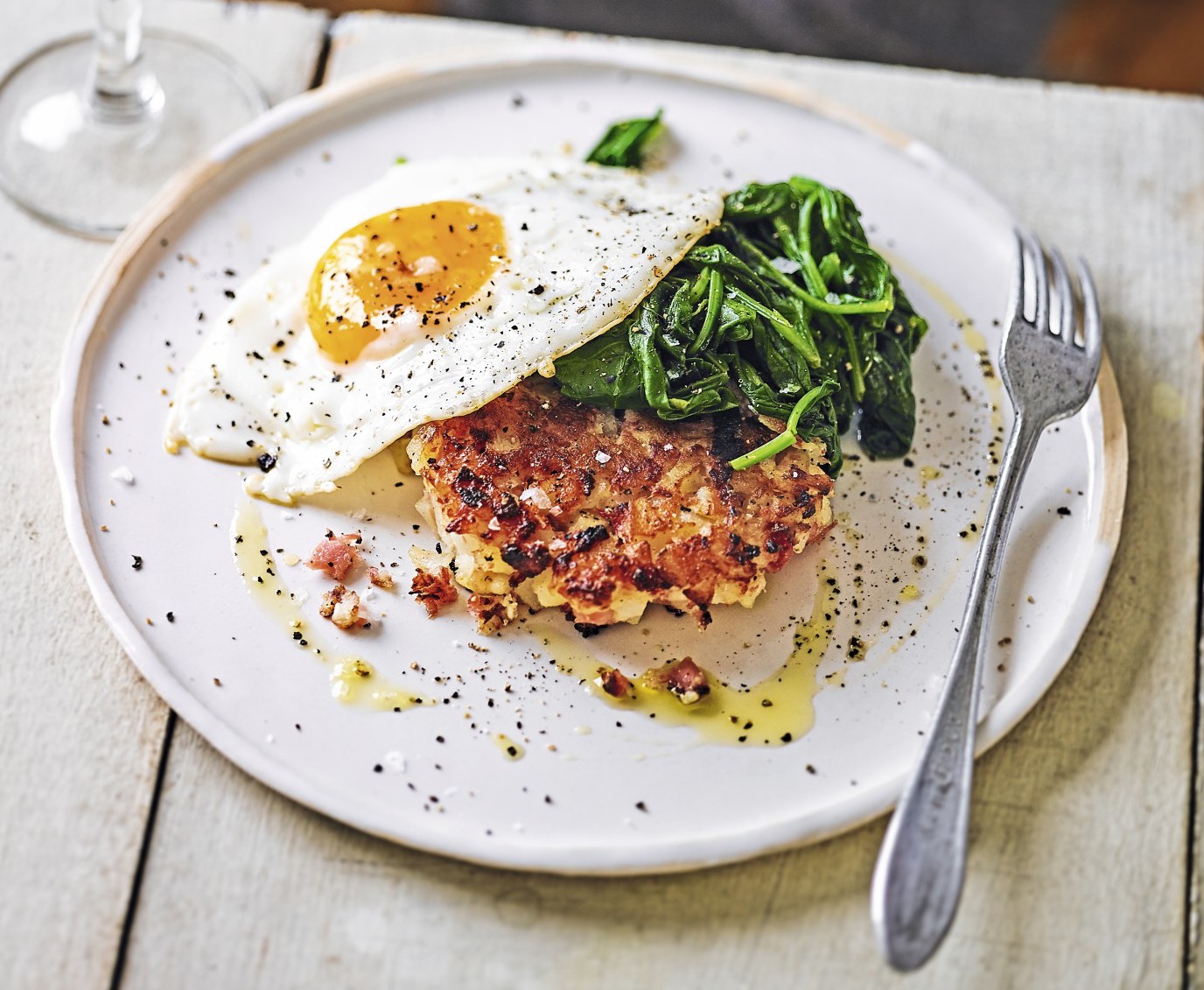 IDEAL FOR YOUR CHRISTMAS LEFTOVERS GAMMON & ROAST POTATO HASH BROWNS