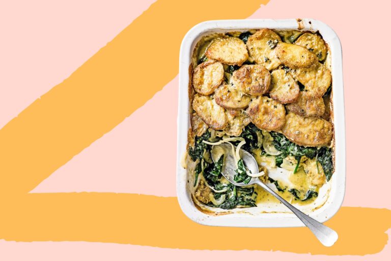 Ideal For Your Christmas Leftovers: Spinach & Stilton Tartiflette