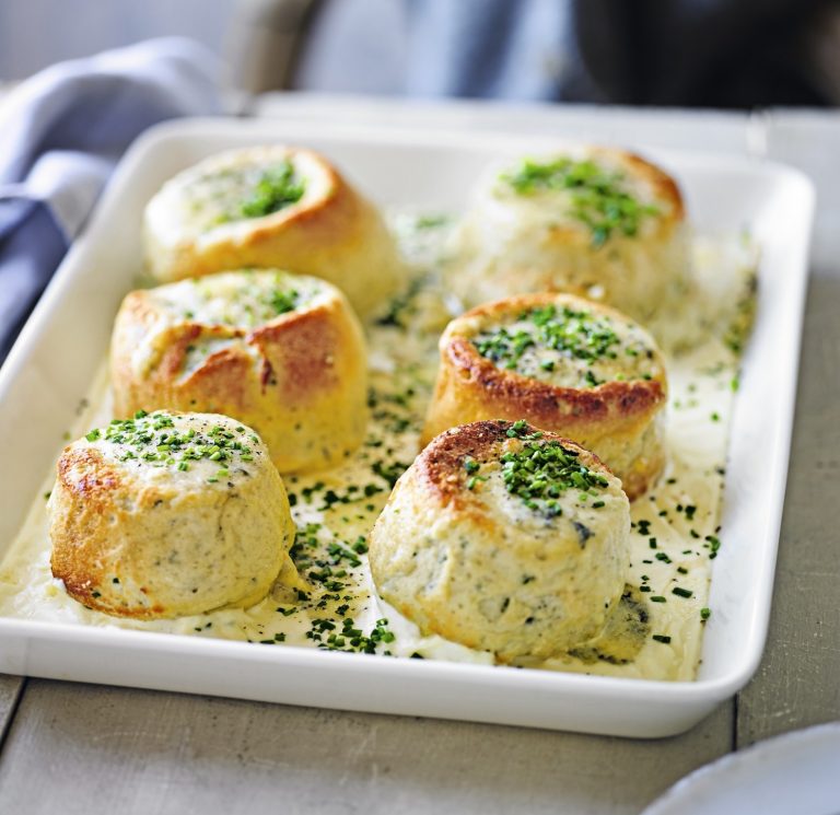IDEAL FOR YOUR CHRISTMAS LEFTOVERS: TWICE-BAKED BLUE CHEESE SOUFFLE
