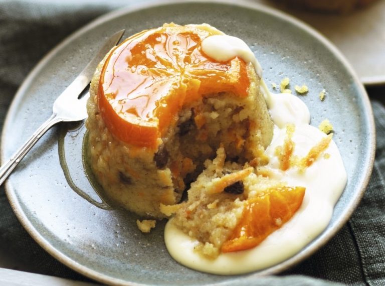 IDEAL FOR CHRISTMAS PUD: STICKY CLEMENTINE PUDDING
