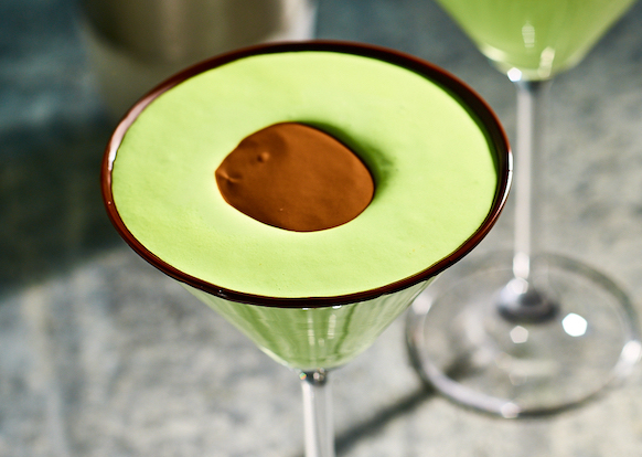 IDEAL FOR EASTER: MINT CHOCOLATE ‘AVOCADO’ COCKTAIL