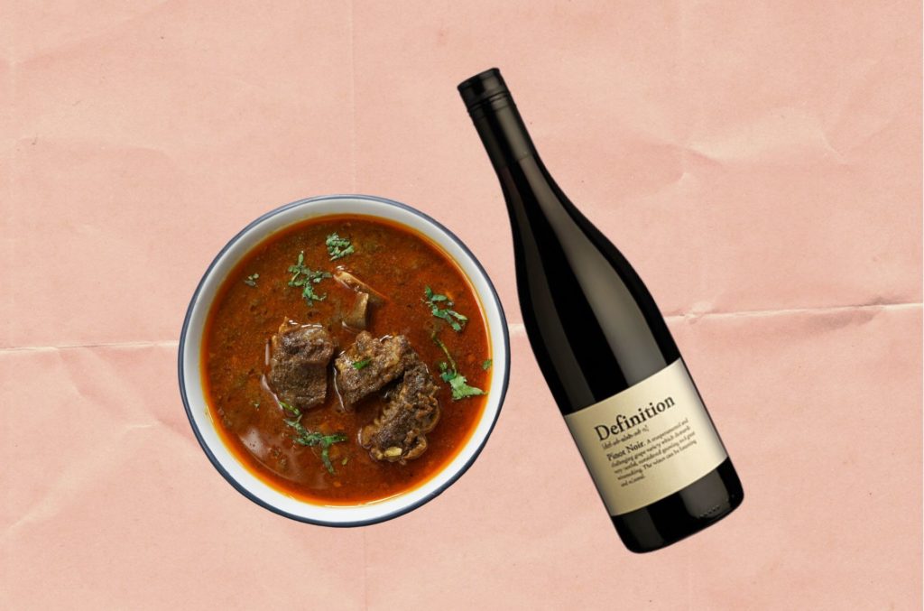 WHAT TO DRINK WITH LAMB ROGAN JOSH: ‘DEFINITION MARLBOROUGH PINOT NOIR 2018’