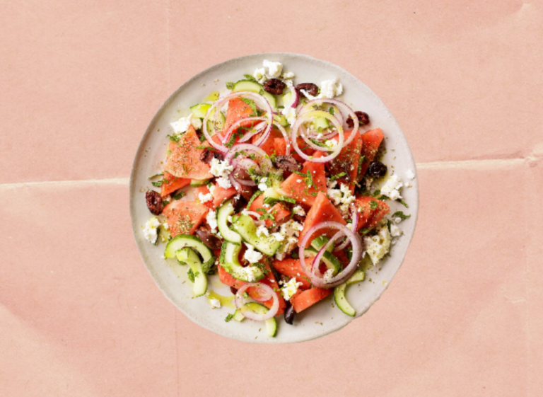 THE IDEAL RECIPE FOR GREEK FETA & WATERMELON SALAD