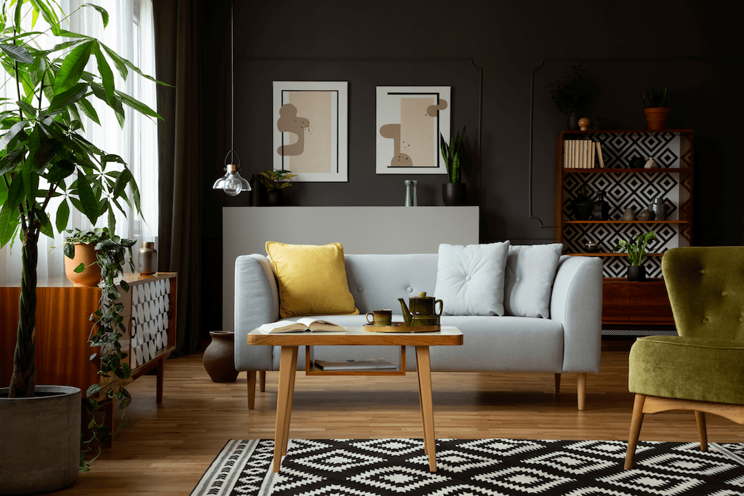 brown living room - Ideal Magazine