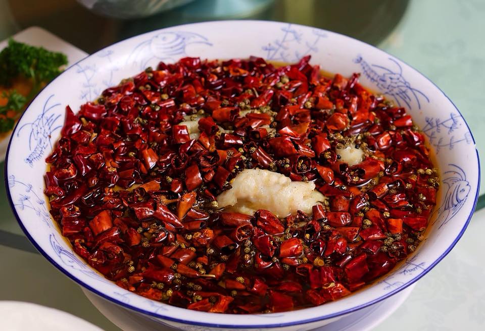 Boiled Sea Bass With Sizzling Chilli Oil At Barshu