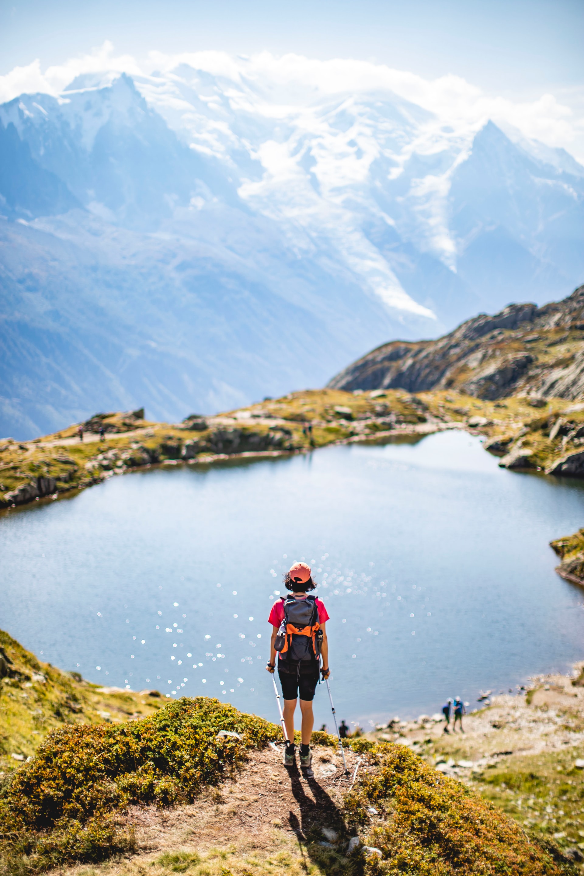 hiking in the alps 