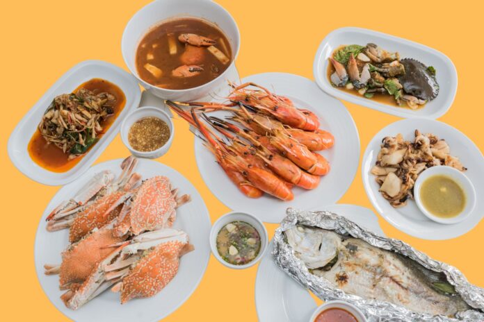 thai seafood spread from market (1)
