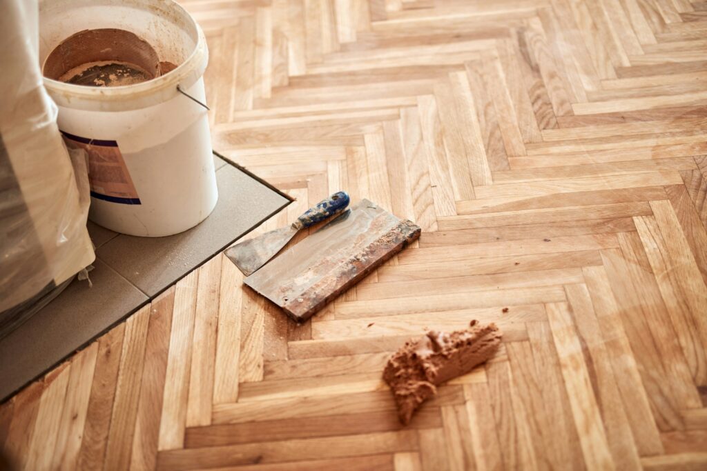 wooden floor
