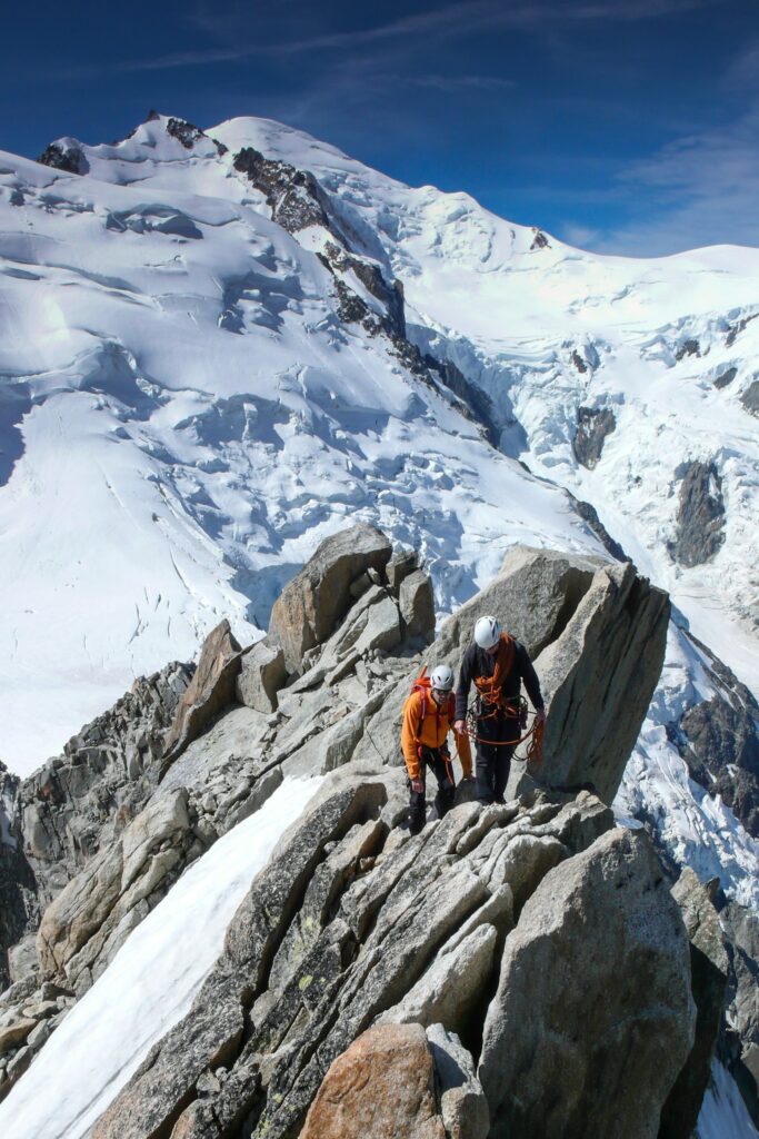 The Aiguille du Midi cable car journey 