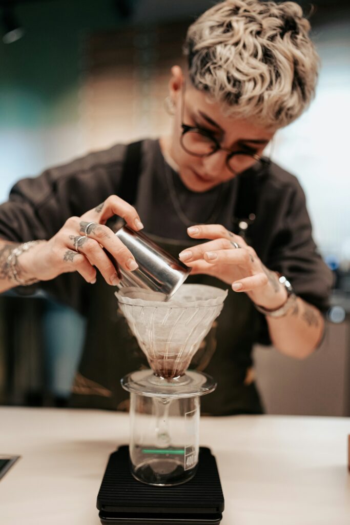 Pour over coffee