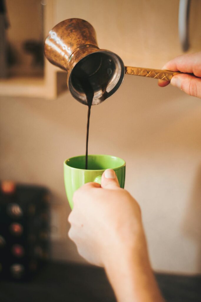 Turkish coffee at home 