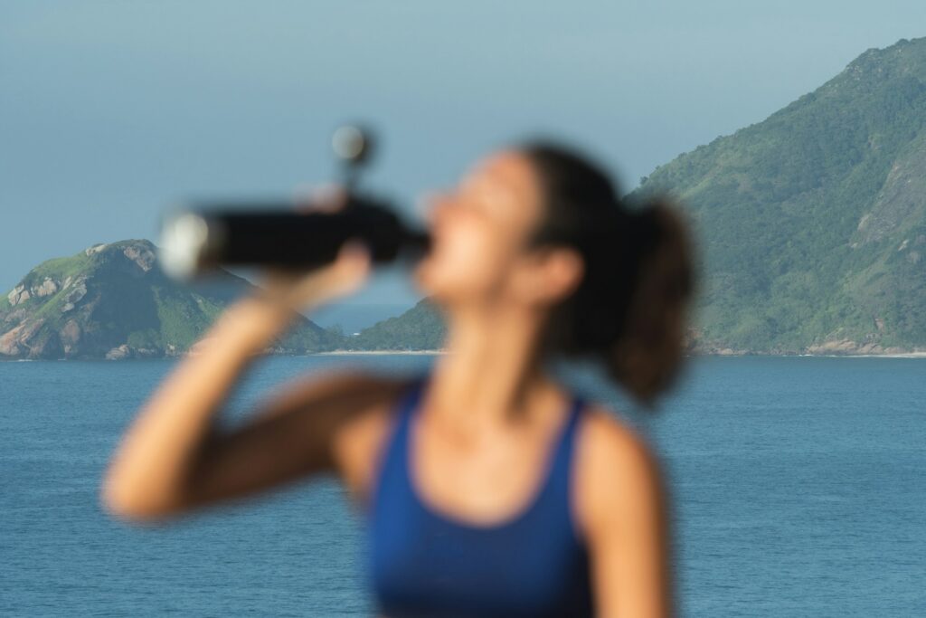 drinking water