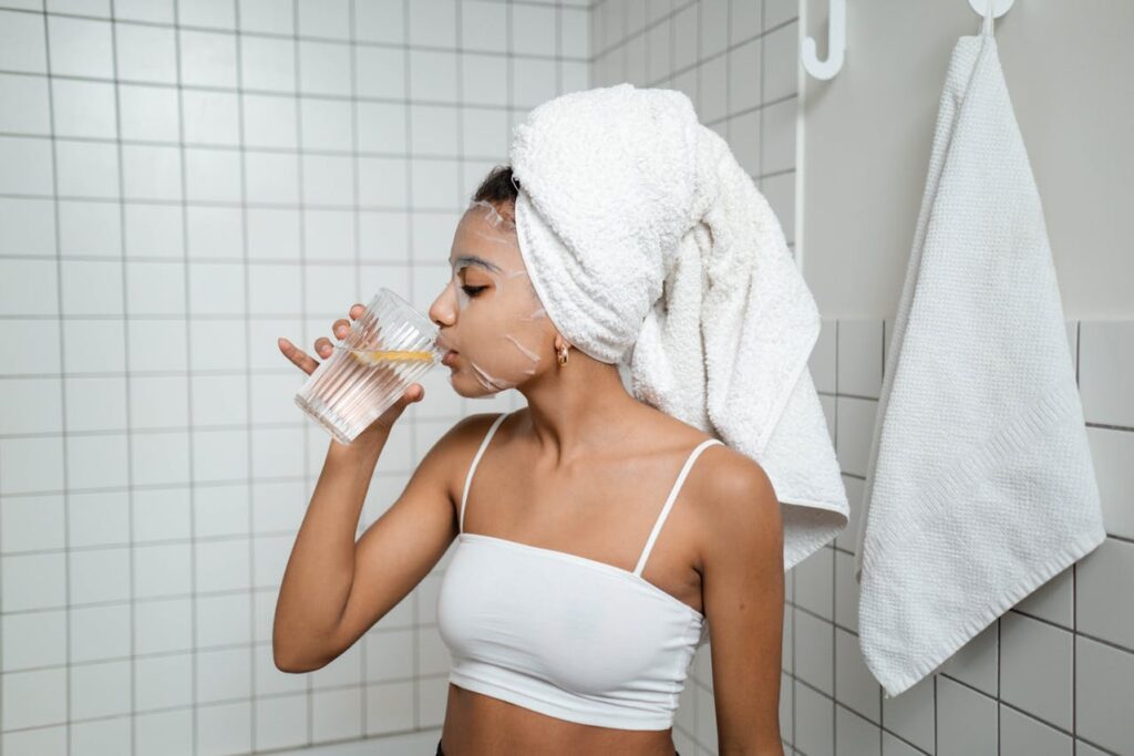 drinking water