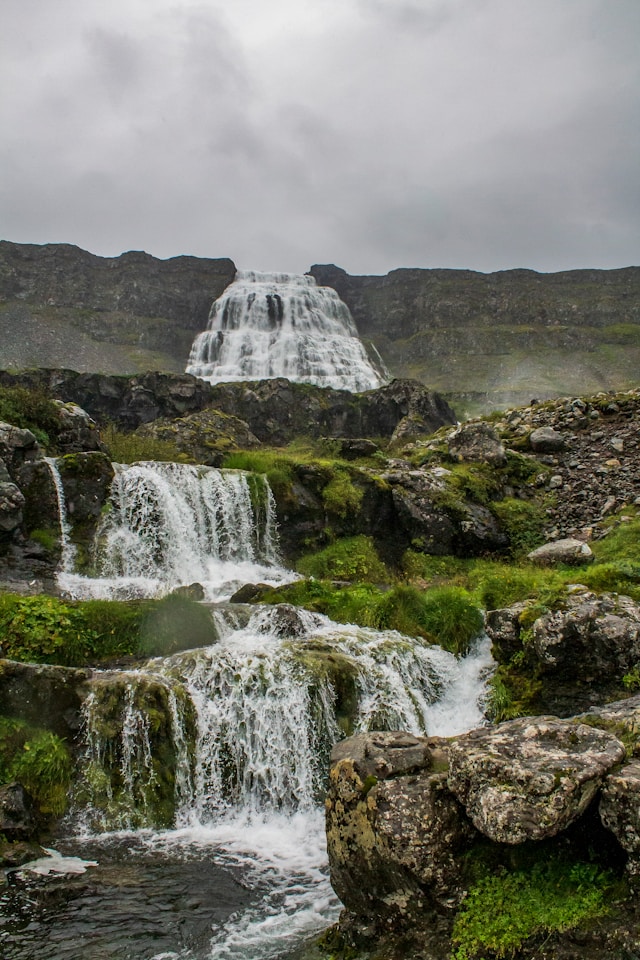The Dynjandi waterfall
